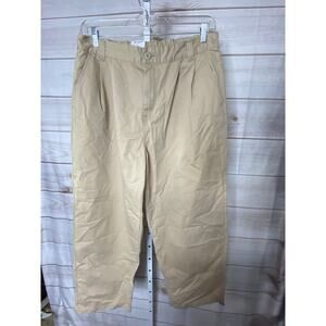 Brand New Carhartt Women's Size 34 Marv Pants Cropped Tan Tapered Fit